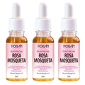 Kit com 3 Óleos Faciais de Rosa Mosqueta Vegano Porán 20ml