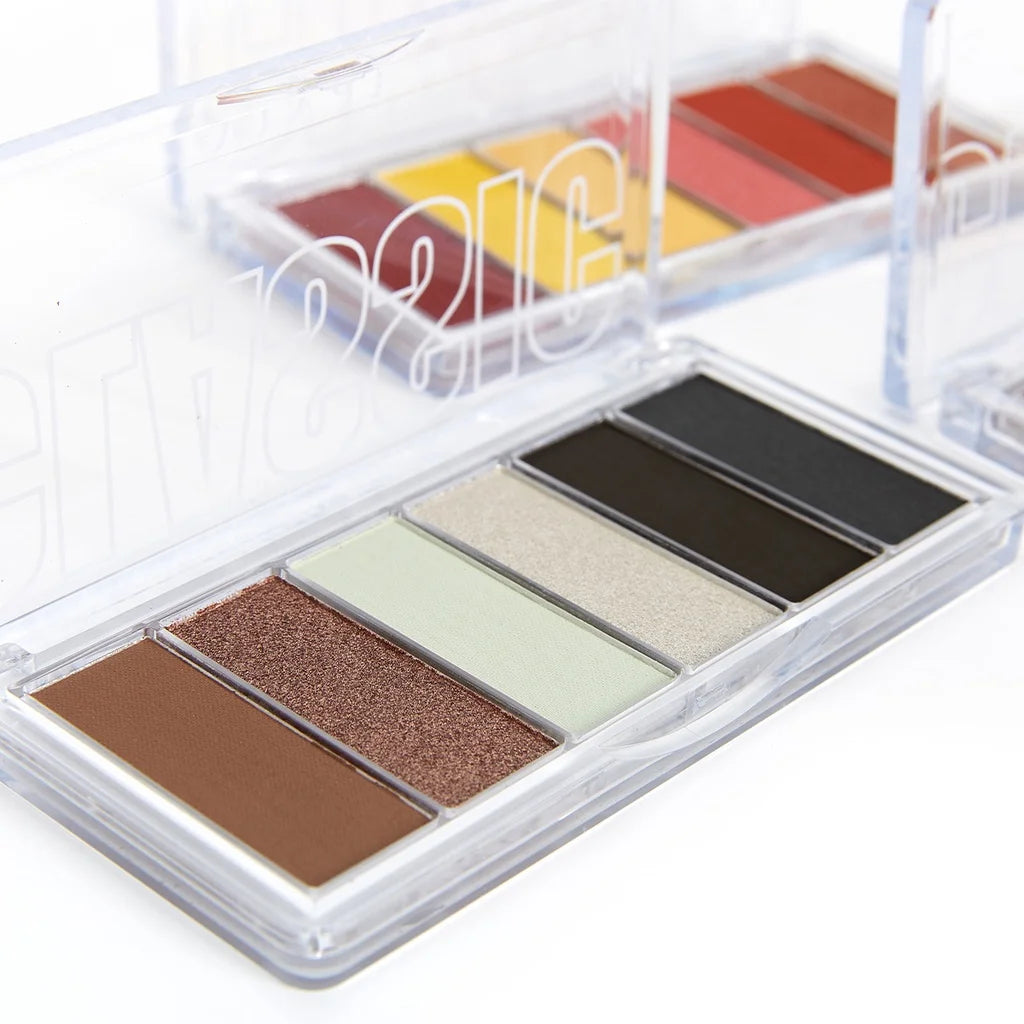 Paleta de Sombras Vivai Classic 4050 com 6 Cores Matte e Metálicas