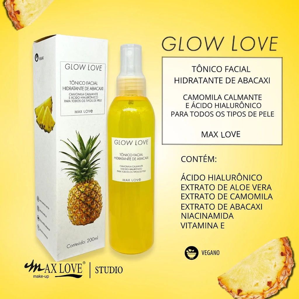 Kit Completo Glow Love Abacaxi Max Love com 5 Itens