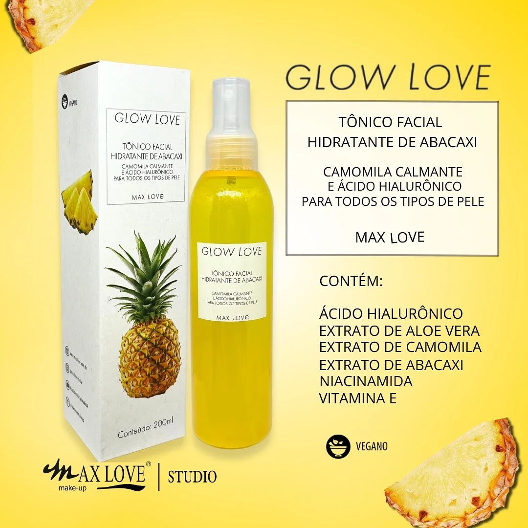 Kit Completo Glow Love Abacaxi Max Love com 5 Itens
