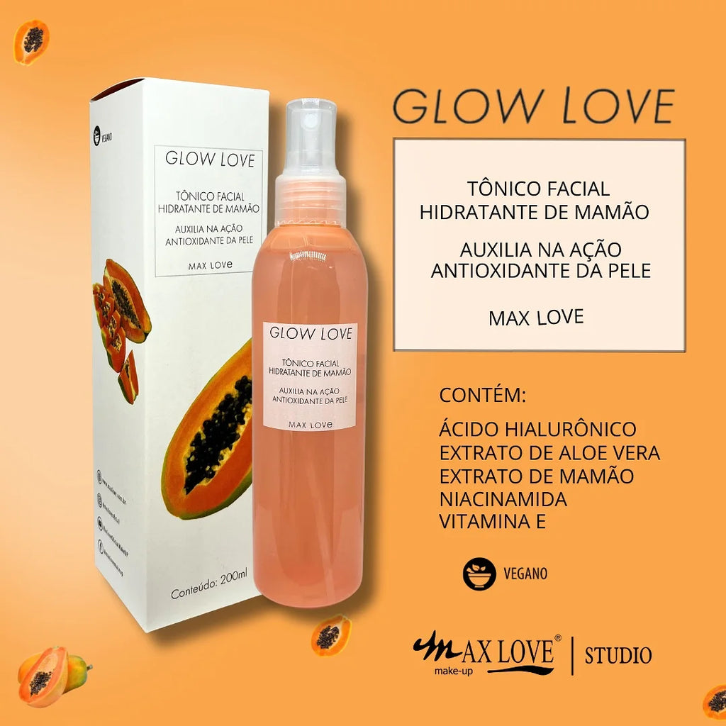 Kit Completo Glow Love Mamão Max Love com 5 Itens