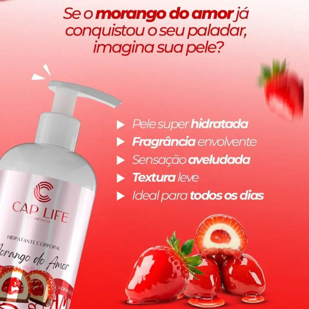 Body Moisturizer Love Strawberry Cap Life 240g