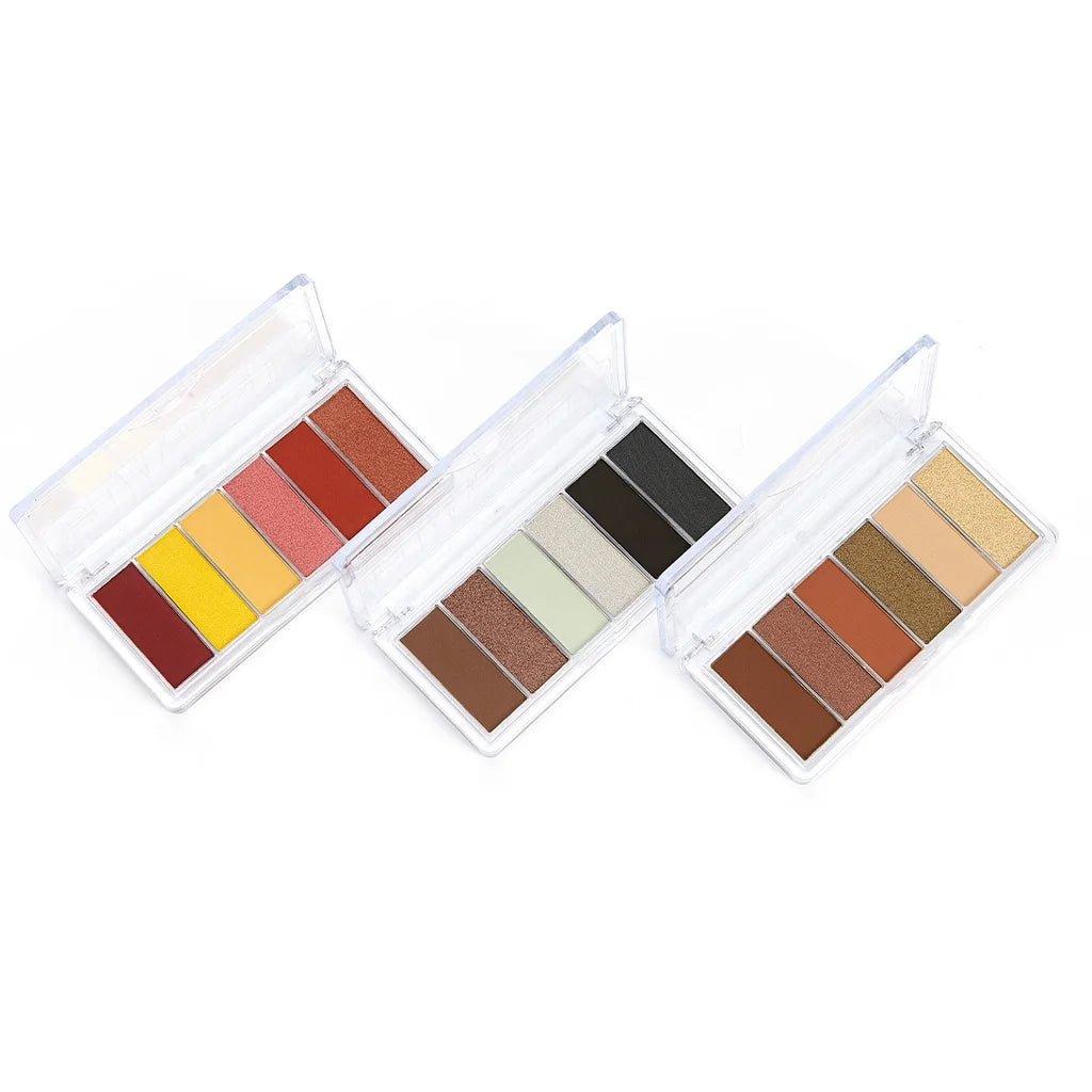 Paleta de Sombras Vivai Classic 4050 com 6 Cores Matte e Metálicas