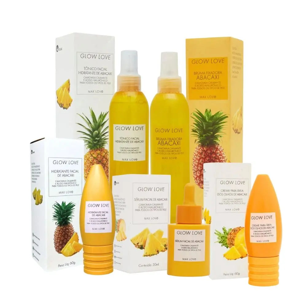 Kit Completo Glow Love Abacaxi Max Love com 5 Itens
