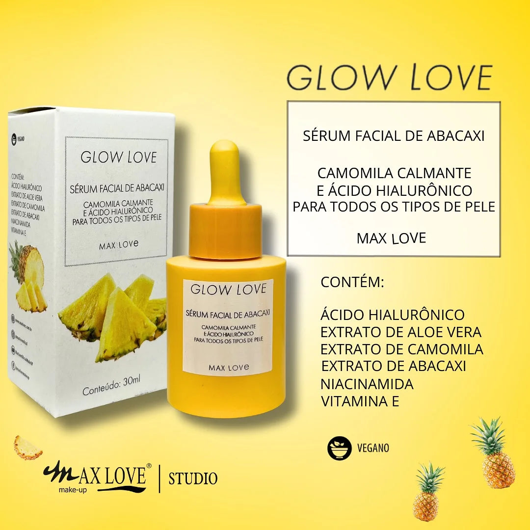 Kit Completo Glow Love Abacaxi Max Love com 5 Itens