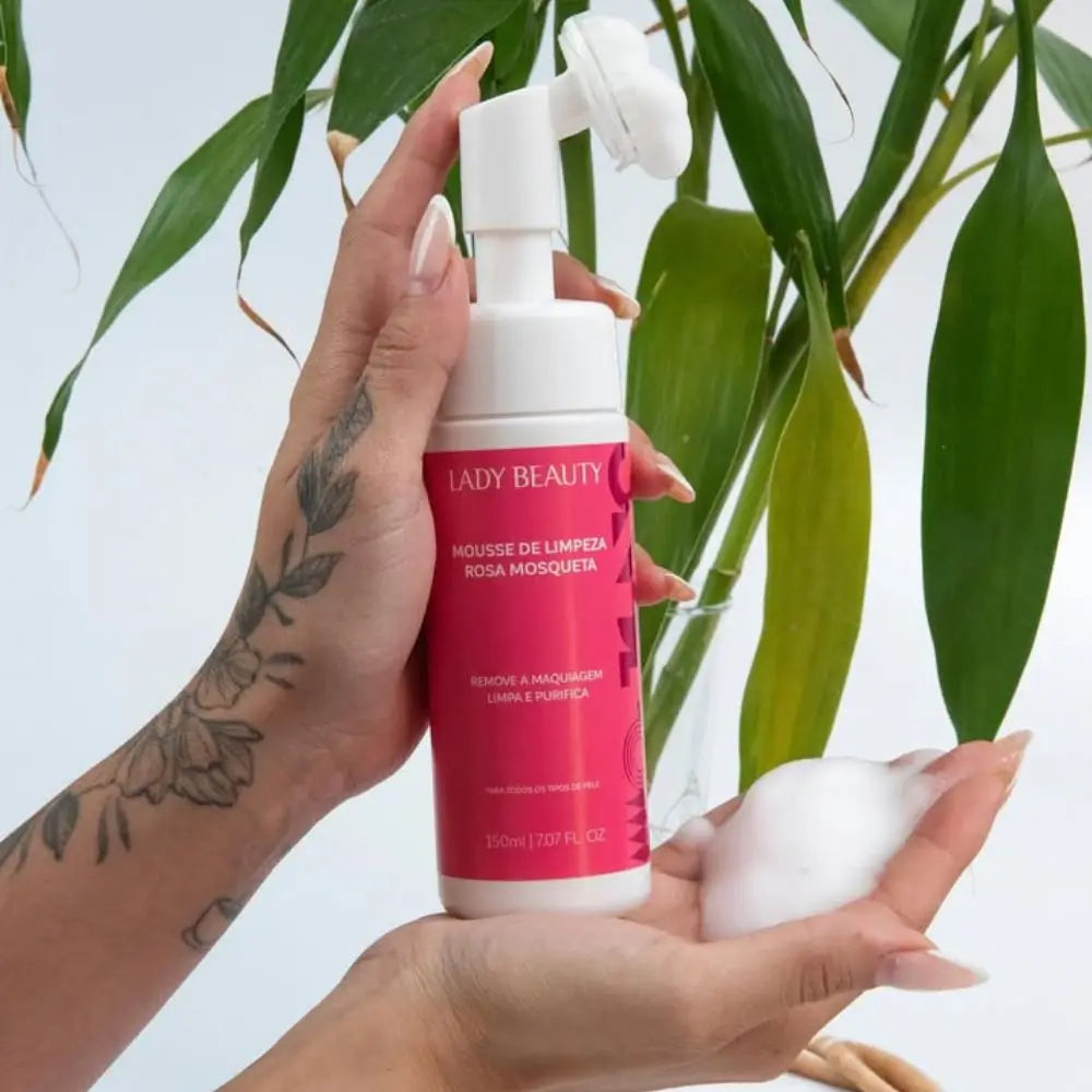 Kit com 4 Mousses de Limpeza Facial Lady Beauty
