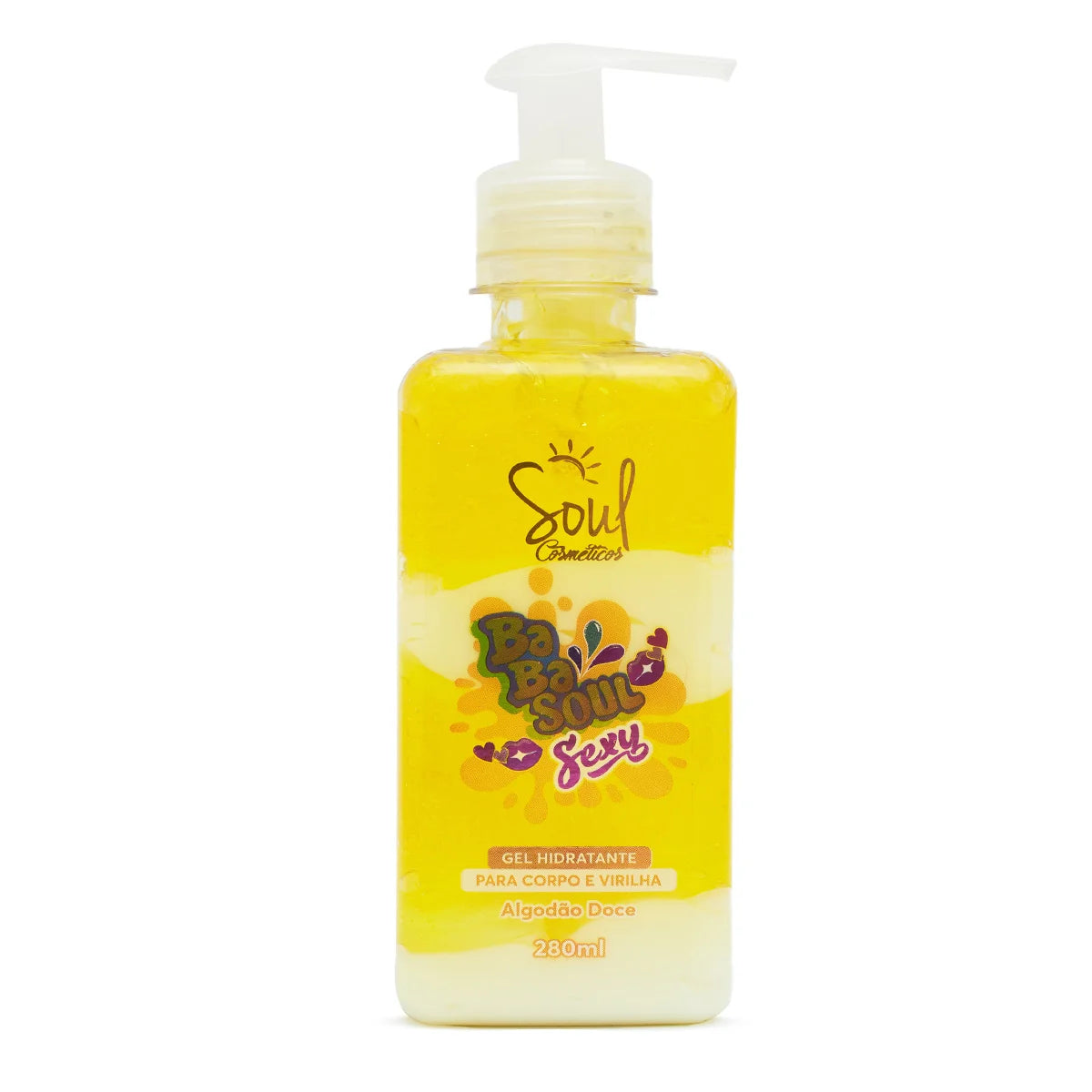 Kit com 4 Géis Hidratantes Corporais e Íntimos Babasoul Soul Cosmetics
