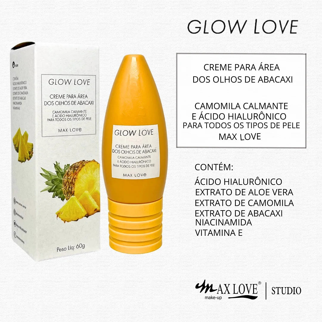 Kit Completo Glow Love Abacaxi Max Love com 5 Itens